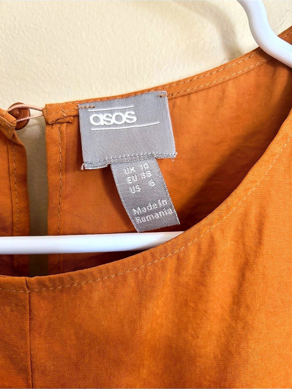 ASOS Women's Wide leg Jumpsuit in Orange size 10 - Picture 4 of 10